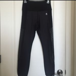 Icyzone yoga workout pants with mesh